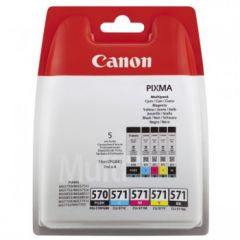 Canon 0372C004 (PGI-570 CLI 571) Ink cartridge multi pack, 15ml + 4x7ml, Pack qty 5