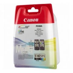 Canon 2970B010 (PG-510 CL 511) Printhead multi pack, 220 pages, 9ml, Pack qty 2