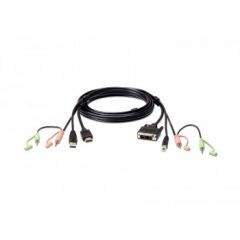 Aten 2L-7D02DH cable interface/gender adapter HDMI DVI-D Black