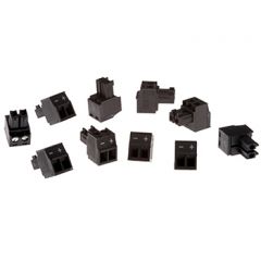 Axis Connector A 2-pin 3.81 Straight 10 pcs wire connector Black