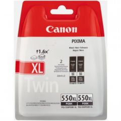 Canon 6431B005 (PGI-550 PGBKXL) Ink cartridge black, 500 pages, 22ml, Pack qty 2