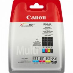 Canon 6509B009 (CLI-551) Ink cartridge multi pack, 4x7ml, Pack qty 4