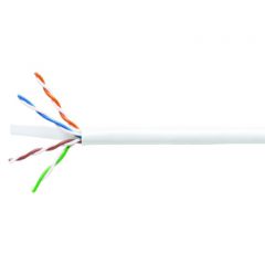 CS34P ETL Verified Category 6 U/UTP Cable, plenum, white jacket, 4 pair count, 1000 ft (305 m) length, Reel