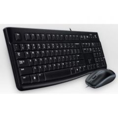 Logitech Desktop MK120 keyboard USB QWERTZ German Black