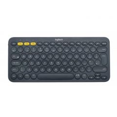 Logitech K380 keyboard Bluetooth QWERTY Pan Nordic Gray