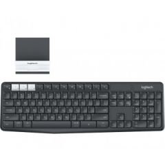 Logitech K375s keyboard RF Wireless + Bluetooth QWERTZ German Graphite,White