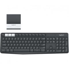 Logitech K375s keyboard RF Wireless + Bluetooth QWERTY US International Graphite,White