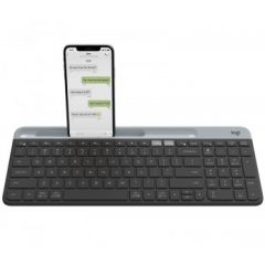 Logitech K580 keyboard RF Wireless + Bluetooth Danish,Finnish,Norwegian,Swedish Graphite