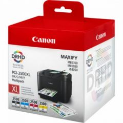 Canon 9254B004 (PGI-2500 XLBKCMY) Ink cartridge multi pack, 70,9ml + 3x19,3ml, Pack qty 4