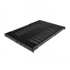 StarTech.com 1U Adjustable Mounting Depth Vented Rack Mount Shelf - Heavy Duty Fixed Rack Shelf - 250lbs / 113kg