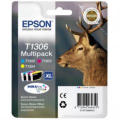 Epson C13T13064012 (T1306) Ink cartridge multi pack, 3x10.1ml, Pack qty 3