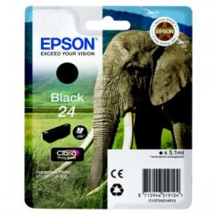 Epson C13T24214012 (24) Ink cartridge black, 360 pages, 5ml