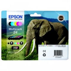 Epson C13T24284011 (24) Ink cartridge multi pack, 360 pages, 1x240pg + 5x360pg, 1x5.1ml + 5x4.6ml, Pack qty 6