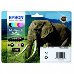 Epson C13T24384011 (24XL) Ink cartridge multi pack, 740 pages, 500pg + 5x740 pg, 1x10ml + 3x9ml + 2x10ml, Pack qty 6