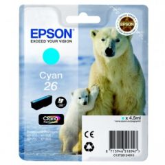 Epson C13T26124012 (26) Ink cartridge cyan, 300 pages, 5ml