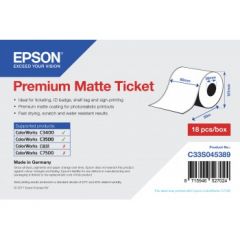 Epson Premium Matte Ticket - Roll80mm x 50m