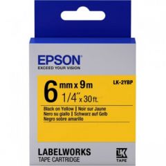 Epson C53S652002 (LK-2YBP) DirectLabel-etikettes, 6mm x 9m