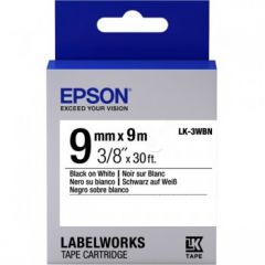 Epson C53S653003 (LK-3WBN) Ribbon, 9mm x 9m
