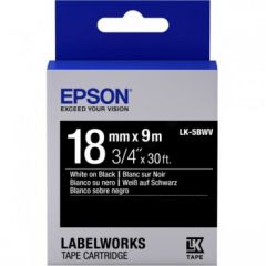 Epson C53S655014 (LK-5BWV) DirectLabel-etikettes, 18mm x 9m