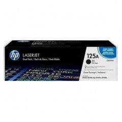 HP CB540AD (125A) Toner black, 2.2K pages @ 5% coverage, Pack qty 2