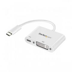 StarTech.com USB-C to DVI Adapter with USB Power Delivery - 1920 x 1200 - White