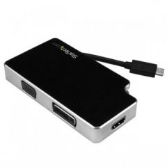 StarTech.com Travel A/V Adapter3-in-1 USB-C to VGA, DVI or HDMI - 4K