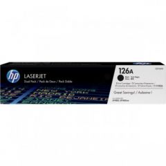 HP CE310AD (126A) Toner black, 1.2K pages @ 5% coverage, Pack qty 2