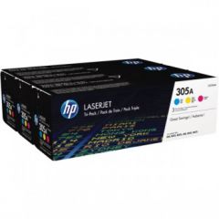 HP CF370AM (305A) Toner MultiPack, 2.6K pages, Pack qty 3