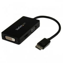 StarTech.com Travel A/V adapter3-in-1 DisplayPort to VGA DVI or HDMI converter