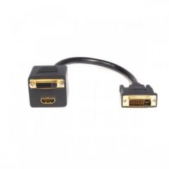 StarTech.com 1 ft DVI-D to DVI-D & HDMI Splitter Cable - M/F