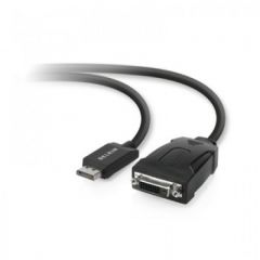 Belkin F2CD005B cable interface/gender adapter 1 x 20 pin DisplayPort 1 x 24 pin digital DVI Black