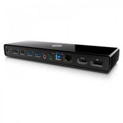 HP 3005pr USB 3.0 Port Replicator Wired USB 3.2 Gen 1 (3.1 Gen 1) Type-A Black