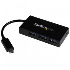 StarTech.com 4-Port USB-C Hub - USB-C to 1x USB-C and 3x USB-A - USB 3.0 Hub - Includes Power Adapter