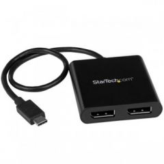 StarTech.com 2-Port USB-C to DisplayPort MST Hub - 4K 30Hz