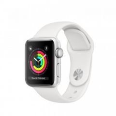 Apple?Watch Series?3 GPS, 38mm Silver Aluminium Case with White Sport Band