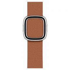 40mm Saddle Brown Modern Buckle - Small