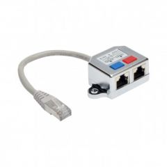 Tripp Lite 2-to-1 RJ45 Splitter Adapter Cable, 10/100 Ethernet Cat5/Cat5e (M/2xF), 15.24 cm