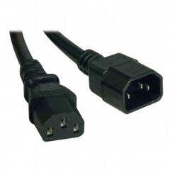Tripp Lite Standard Computer Power Extension Cord Lead Cable, 10A, 18AWG (IEC-320-C14 to IEC-320-C13) 0.61 m (2-ft.)