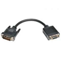 Tripp Lite DVI to VGA Adapter Cable (DVI-I Dual Link to HD15 M/F), 20.32 cm (8-in.)