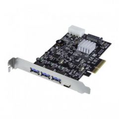 StarTech.com 4-Port USB 3.1 PCIe Card - 3x USB-A and 1x USB-C - 2x Dedicated Channels