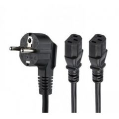 StarTech.com C13 Power Cord - Schuko CEE7 to 2x C13 - 2 m