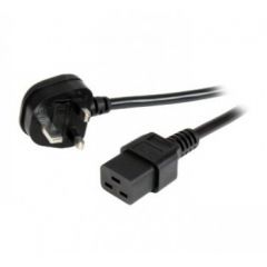 StarTech.com 2m, BS-1363 - IEC 320 C19 power cable Black BS 1363 C19 coupler