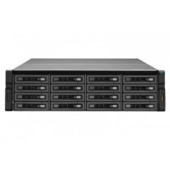 QNAP REXP-1610U-RP disk array 128 TB Rack (3U) Black,Grey