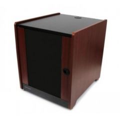 StarTech.com 12U Rack Enclosure Server Cabinet - 20.6 in. Deep - Wood Finish - Flat Pack