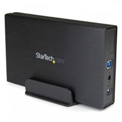 StarTech.com 3.5in Black USB 3.0 External SATA III Hard Drive Enclosure with UASP for SATA 6 Gbps �� Portable External HDD