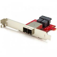 StarTech.com Mini-SAS Adapter - Dual SFF-8643 to SFF-8644 - with Full and Low-Profile Brackets - 12Gbps