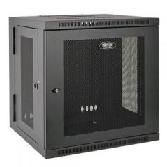 Tripp Lite 10U Wall-Mount Server Rack Enclosure Cabinet with Hinged Back, Low Profile and Switch-Depth