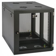 Tripp Lite SmartRack 12U Heavy-Duty Low-Profile Server-Depth Side-Mount Wall-Mount Rack Enclosure Cabinet