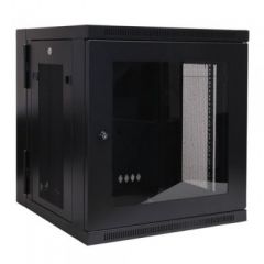 Tripp Lite 12U SmartRack Low-Profile Wall-Mount Rack Enclosure Cabinet with Clear Acrylic Door, Switch-Depth, Hinged Back