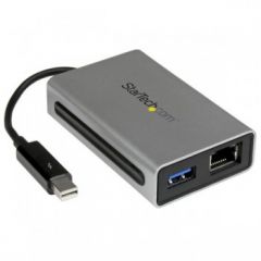 StarTech.com Thunderbolt to Gigabit Ethernet plus USB 3.0 - Thunderbolt Adapter